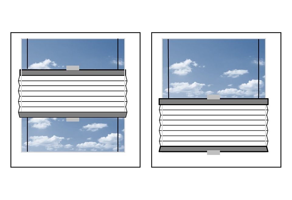 Dachfenster-Plissee, verspannt, Dachfensterplissee Bohren, Fixmaß Klemmfix, braun ohne Liedeco, verdunkelnd, Universal