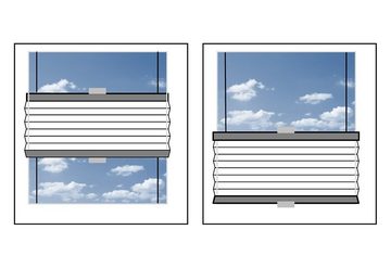 Plissee Thermo CAREN, LICHTBLICK ORIGINAL, Lichtschutz, ohne Bohren, in Führungsschienen, Klemmfix, Faltenstore, Lichtschutz