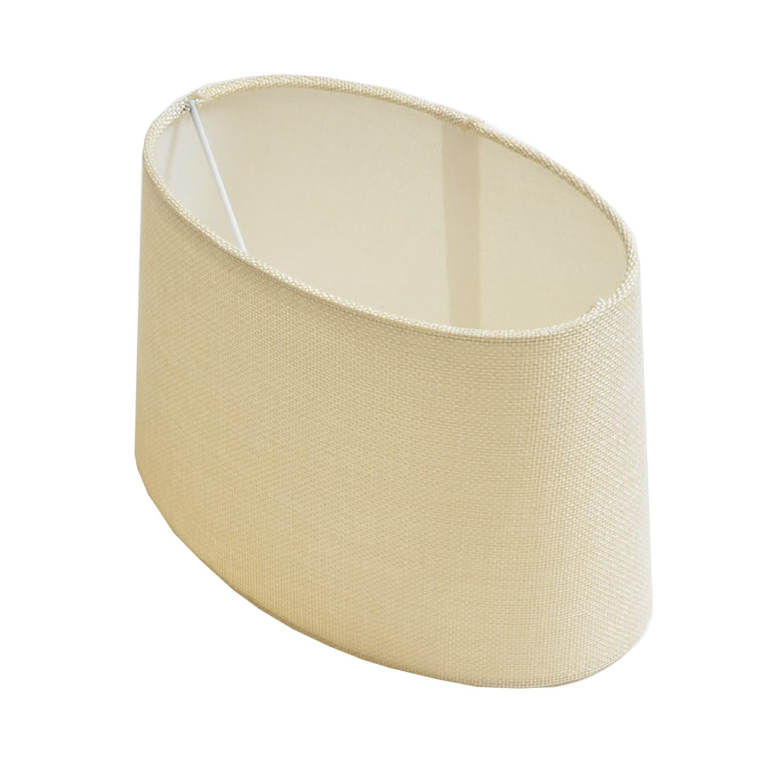 B&S Lampenschirm Lampenschirm oval aus Stoff H 15.5 cm für Tisch - Stehlamp günstig online kaufen