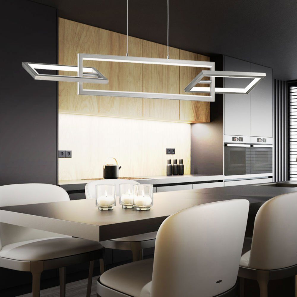 etc-shop LED Pendelleuchte, Pendelleuchte Hängelampe Warmweiß, inklusive, Leuchtmittel Wohnzimmer Designlampe