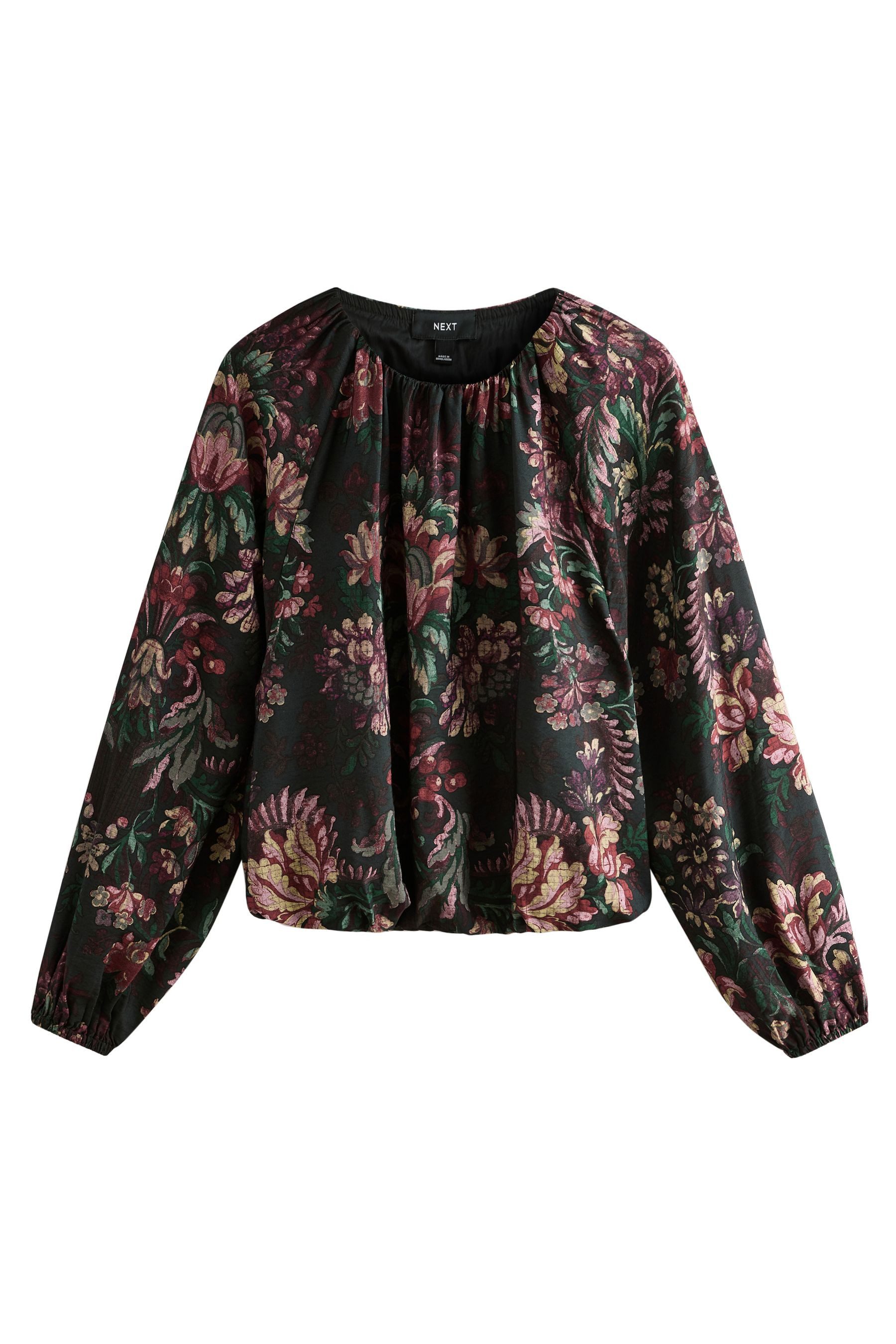 Next Langarmbluse Langärmeliges Top mit Ballonsaum (1-tlg) günstig online kaufen