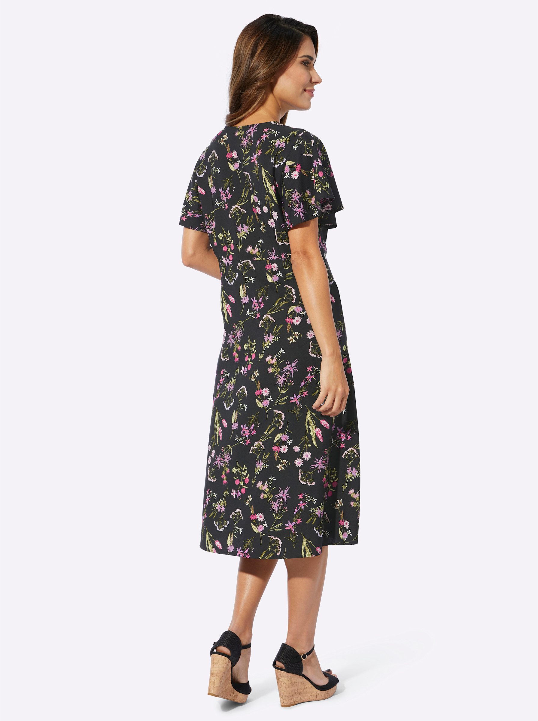 Sieh an! Etuikleid Druck-Kleid Kurzarm günstig online kaufen