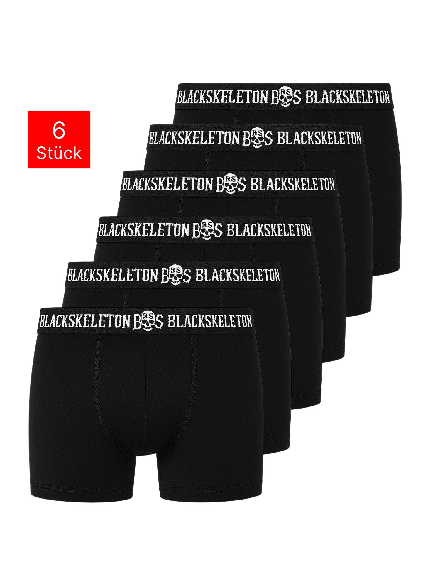 Tazzio Боксерские мужские трусы, боксерки 6er Pack BS1006 (Packung, 6-St) mit Logoschriftzug am Bund