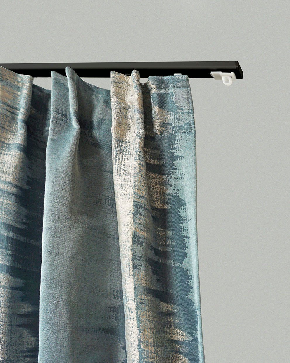 GARESA Gardinenschiene "100" 1 läufig-läufig Wunschmaßlänge schlichte Alumi günstig online kaufen