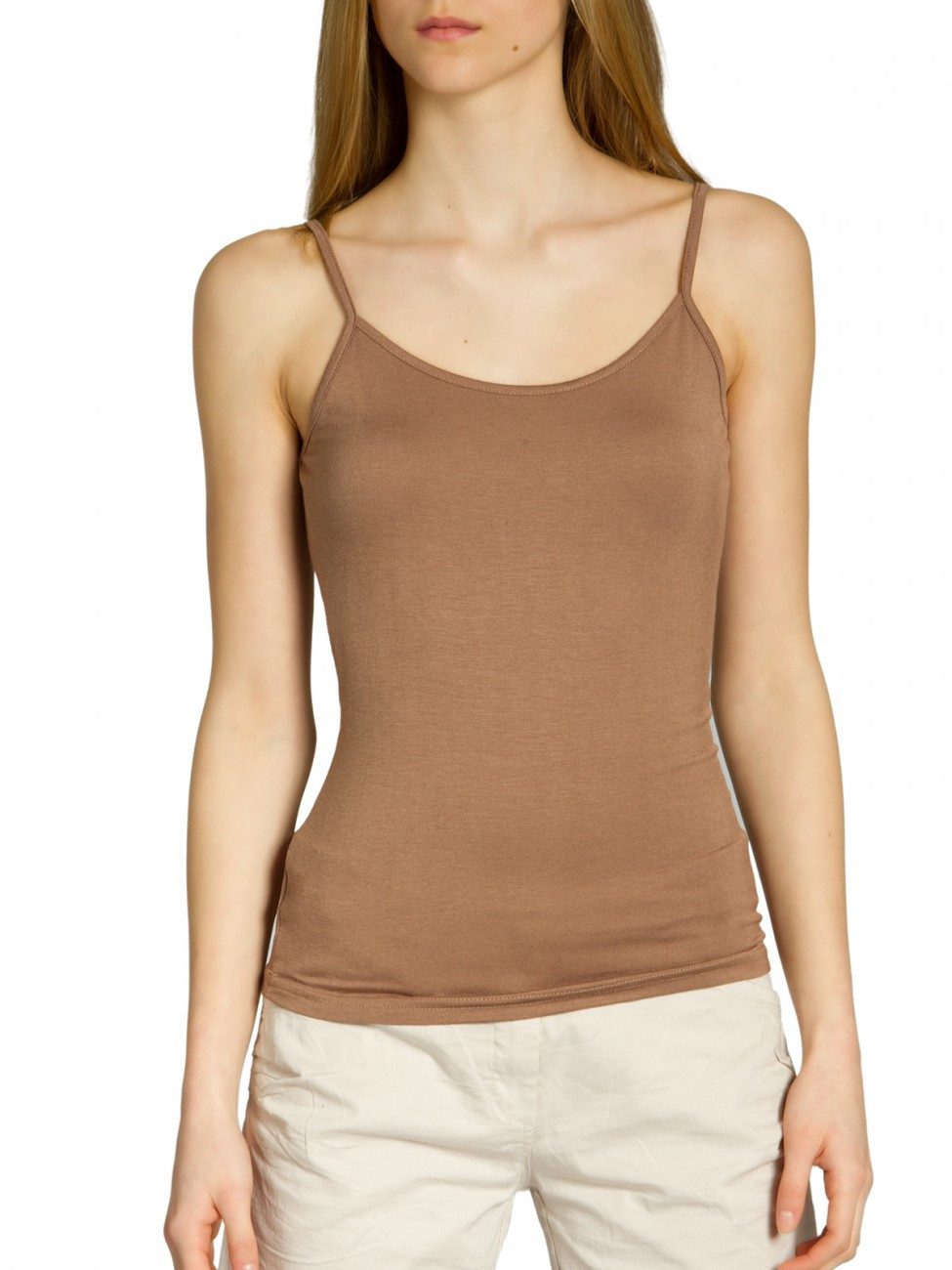 Caspar Longshirt MUSE SRT025 Damen Träger Top