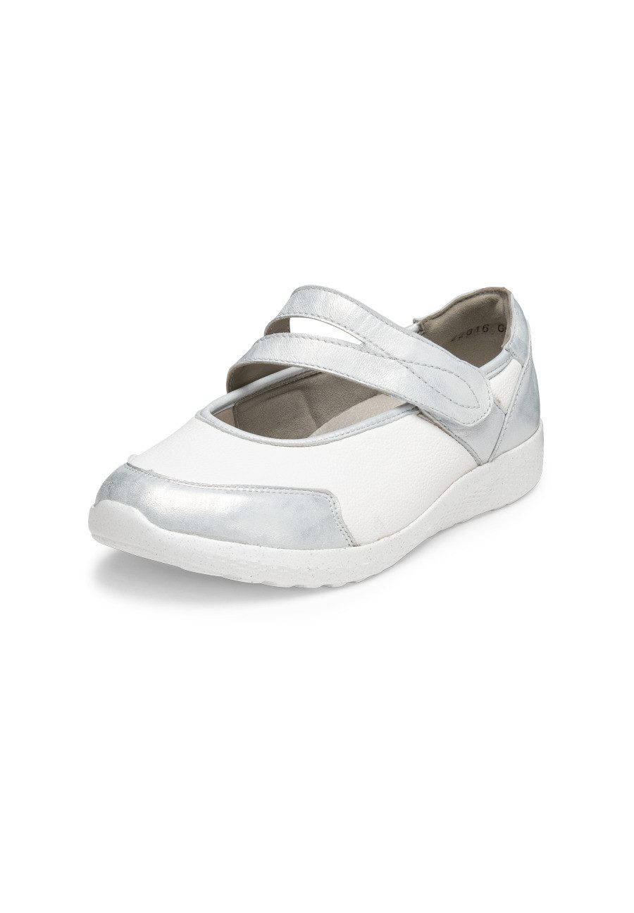 vitaform Damenschuhe Mary-Jane Leder/Stretch Ballerina