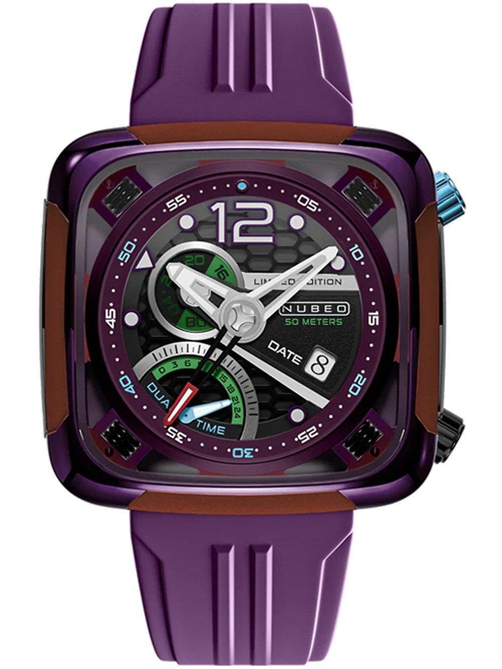 Nubeo Automatikuhr Nubeo NB-6094-05 Herrenuhr OAO Automatik Limited Edition 44mm 5ATM Nubeo NB-6094-05 Herrenuhr OAO Automatik Limited Edition 44mm 5ATM