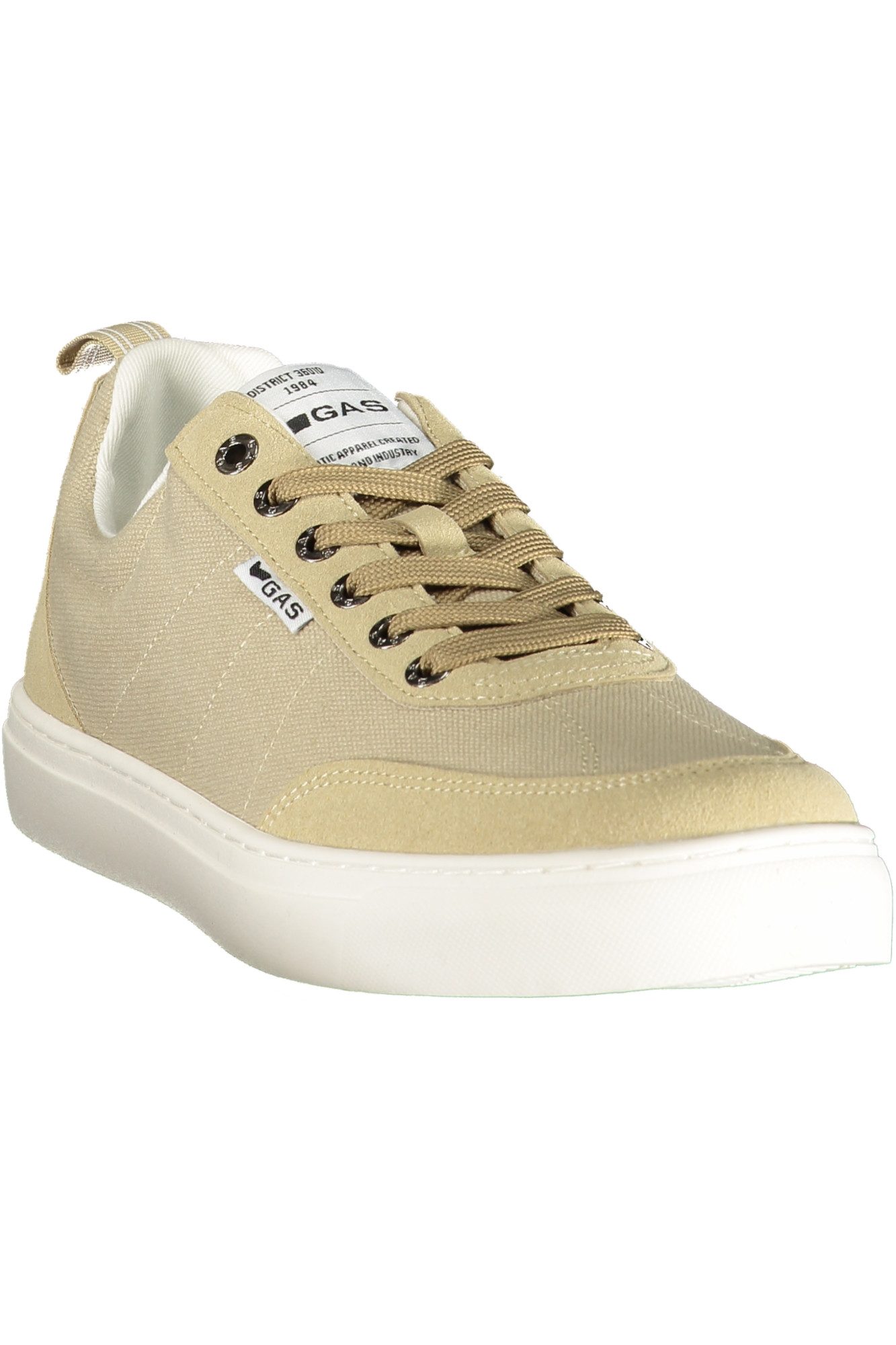 GAS Sneaker Bequemer Herrensportschuh Beige mit Kontrasten und