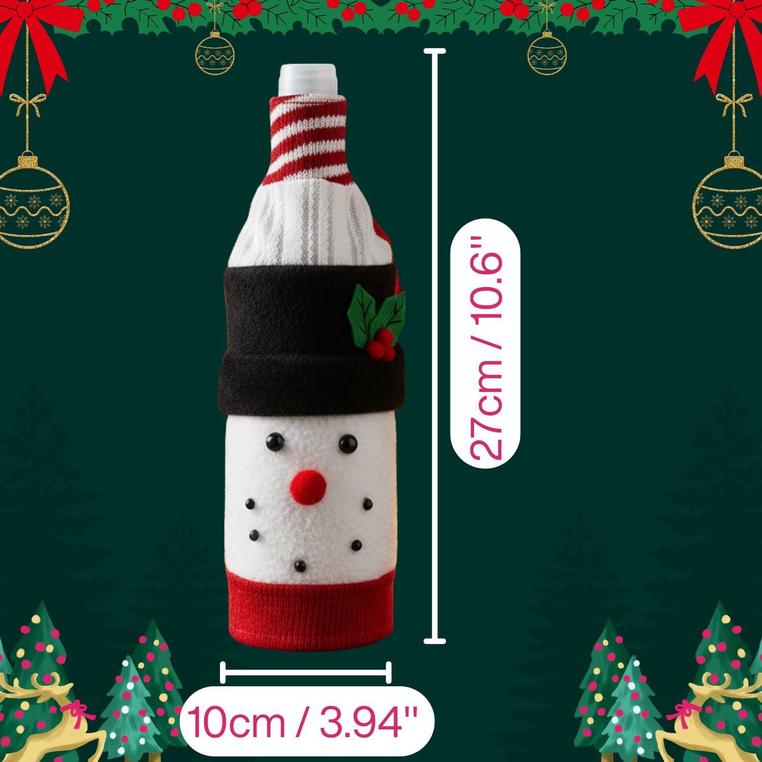 Kamelio Dekofigur Flaschenpullover Weihnachten Flaschenüberzug Weinflaschen günstig online kaufen
