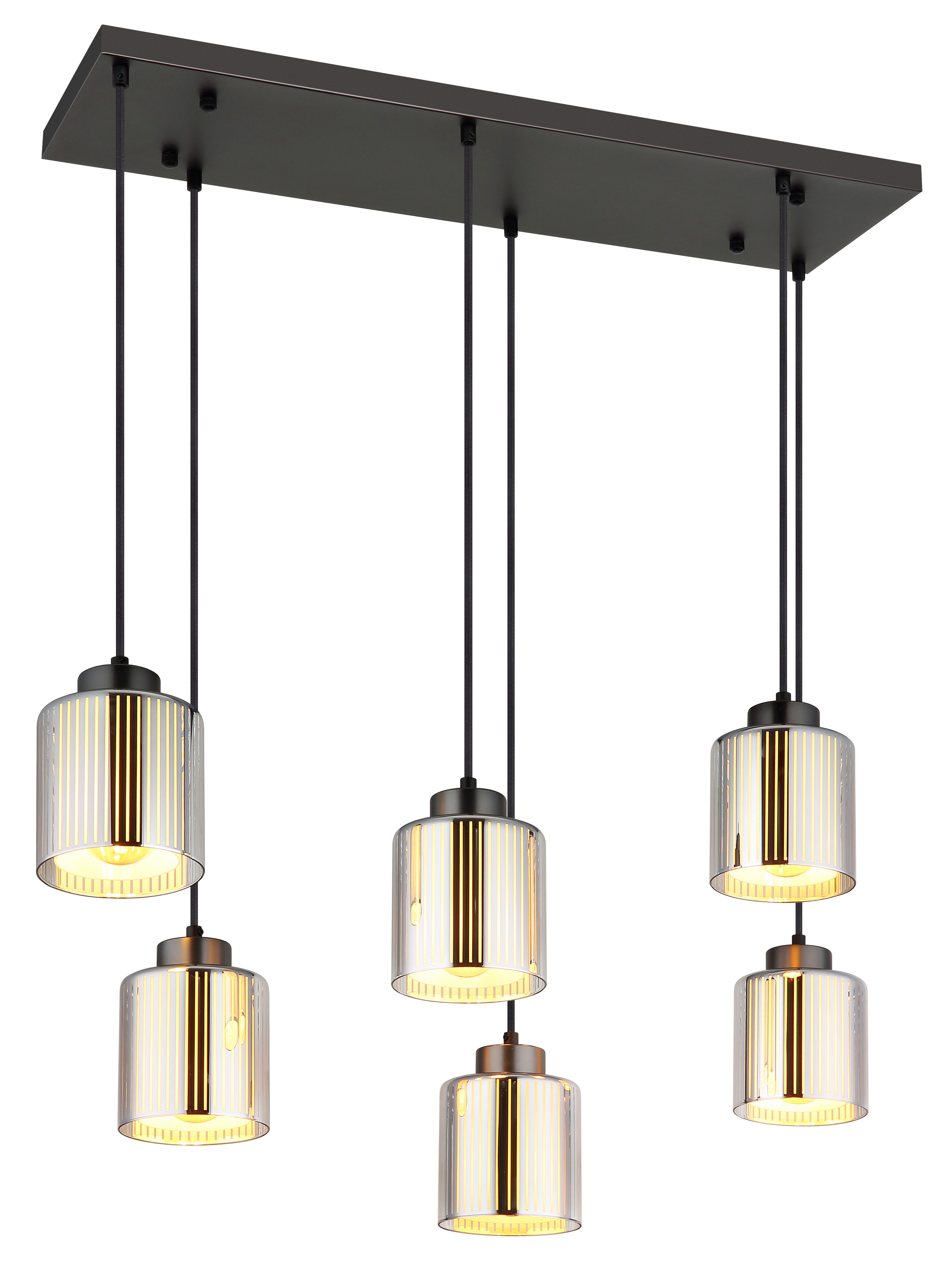 GLOBO LIGHTING Hängeleuchte FELICIA, ohne Leuchtmittel, Hängelampe Esszimmer-Leuchte Esstischleuchte Wohnzimmer