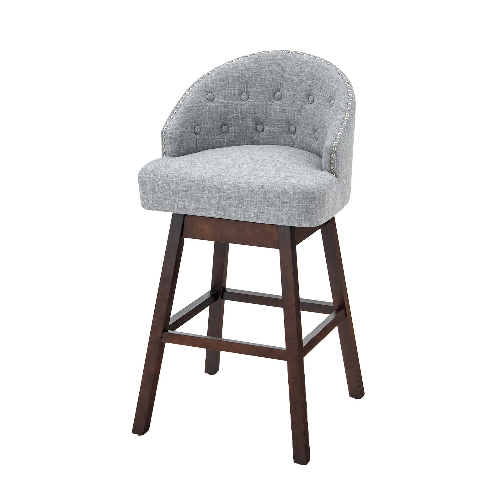 KOMFOTTEU Barhocker Bistrohocker (2er Set), 360° drehbar, mit Rückenlehne F günstig online kaufen