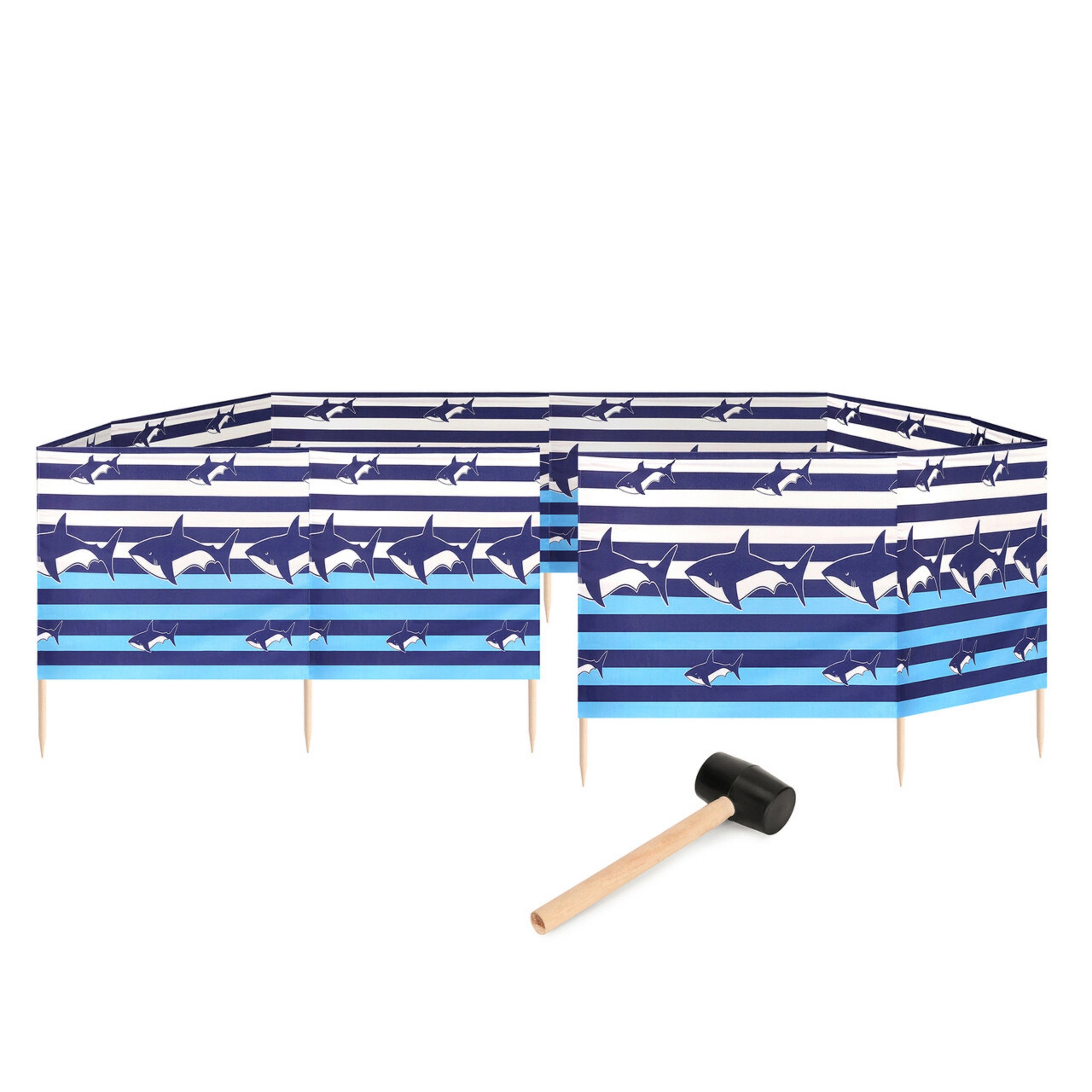 Garronda Windschutz Strand Sichtschutz 15m lang mit Gummihammer GAEX001