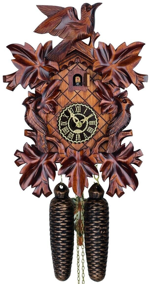 Trenkle Wanduhr Schwarzwälder Kuckucksuhr 8 Tage geschnitzt günstig online kaufen