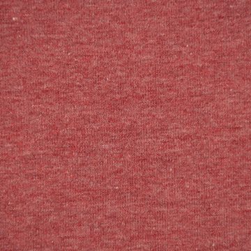 SCHÖNER LEBEN. Stoff Baumwolljersey Melange Jersey einfarbig rot meliert 1,45m Breite, allergikergeeignet