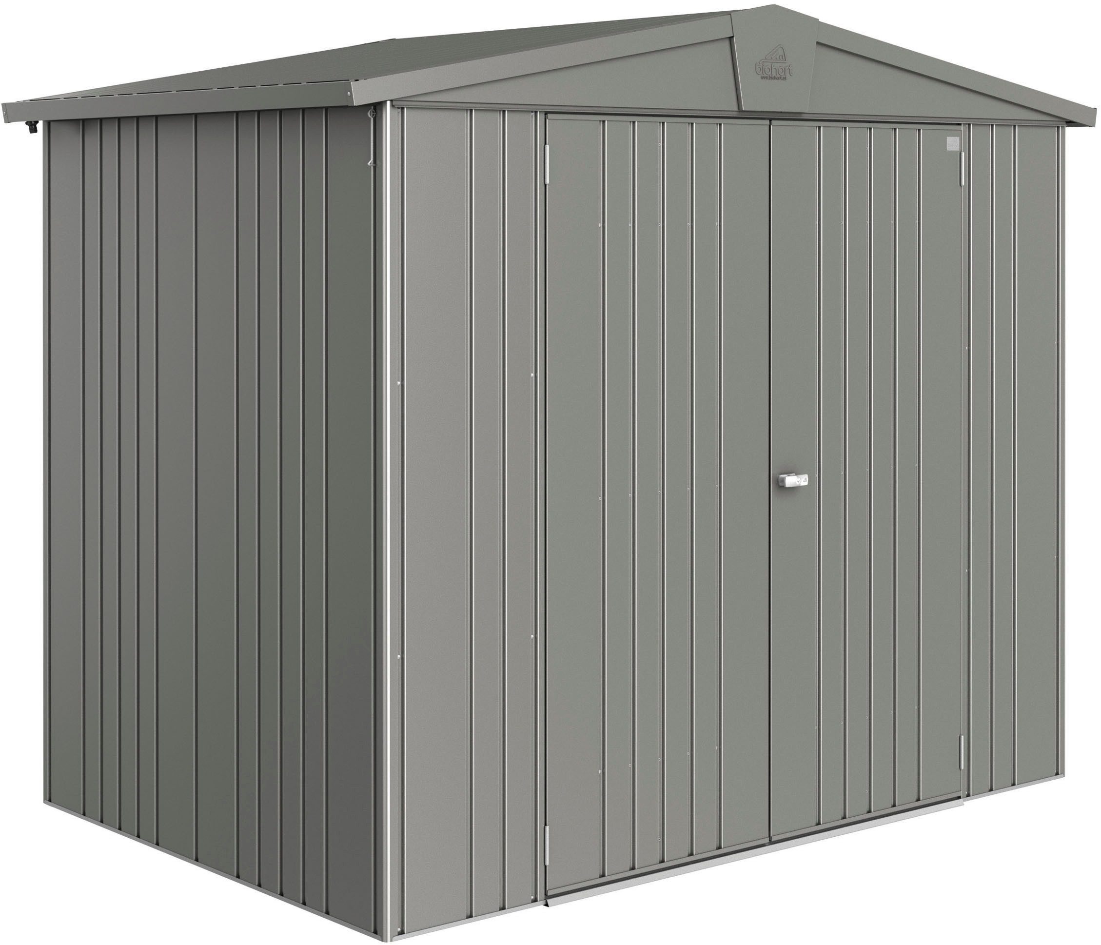 Biohort Gerätehaus Europa Gr. 3, verschiedene Farben, BxT: 244x156 cm, Qualitäts-Geräteschuppen aus Metall