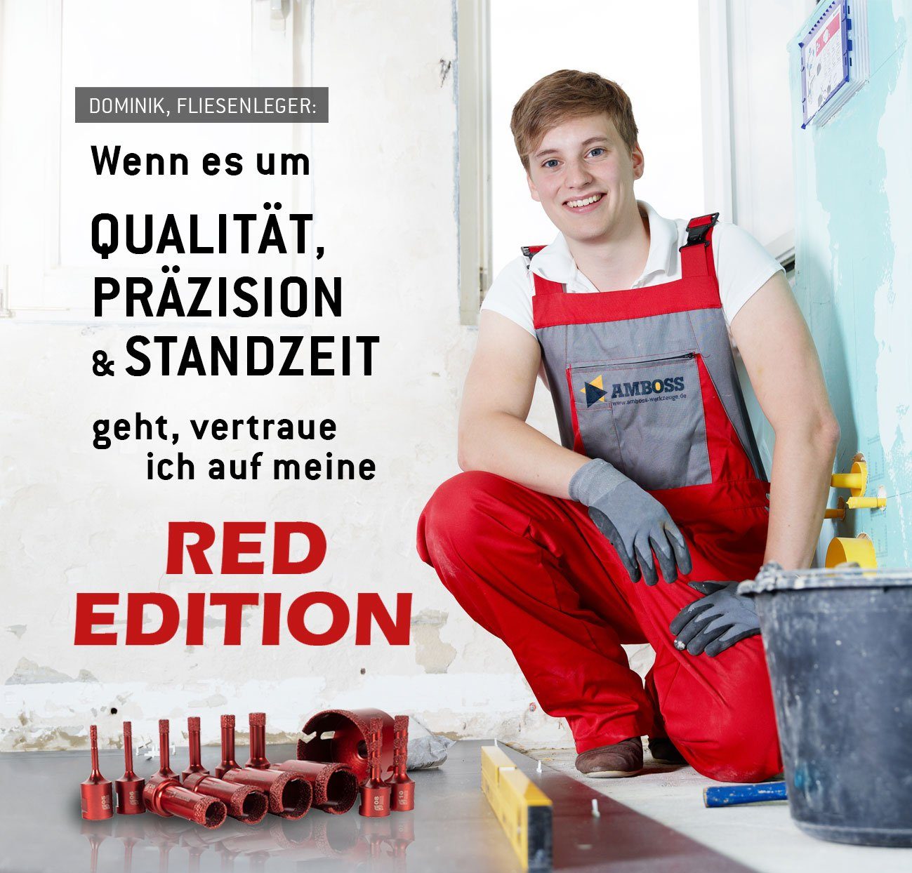 Werkzeuge Amboss Schleiffinger Amboss Ø Lochsäge mm, mm Red Edition 10 10