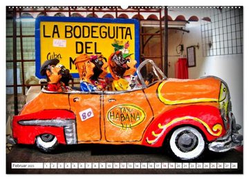 CALVENDO Wandkalender Oldtimer Souvenirs in Cuba (Premium, hochwertiger DIN A2 Wandkalender 2023, Kunstdruck in Hochglanz)