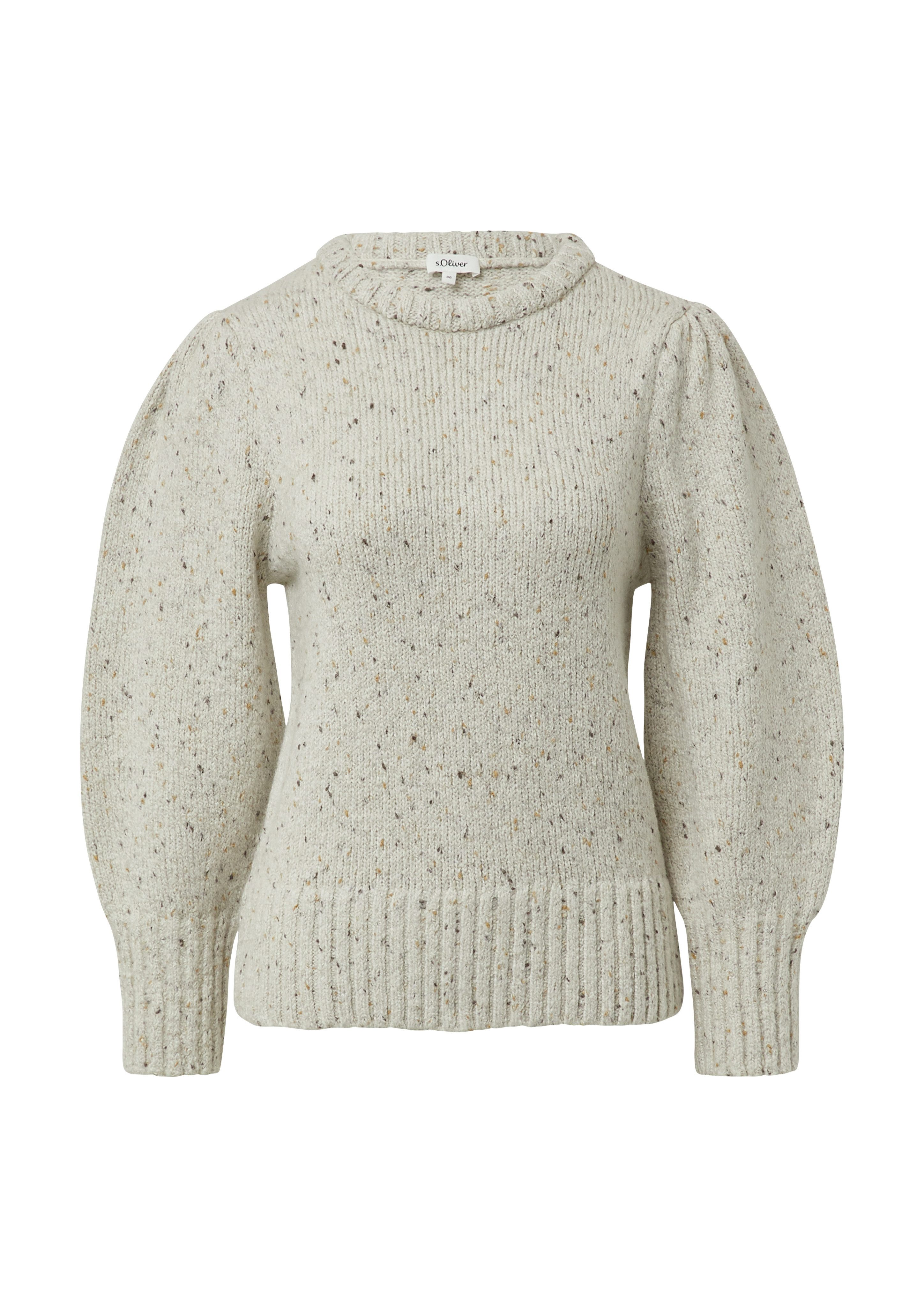 s.Oliver Strickpullover mit Puffärmeln