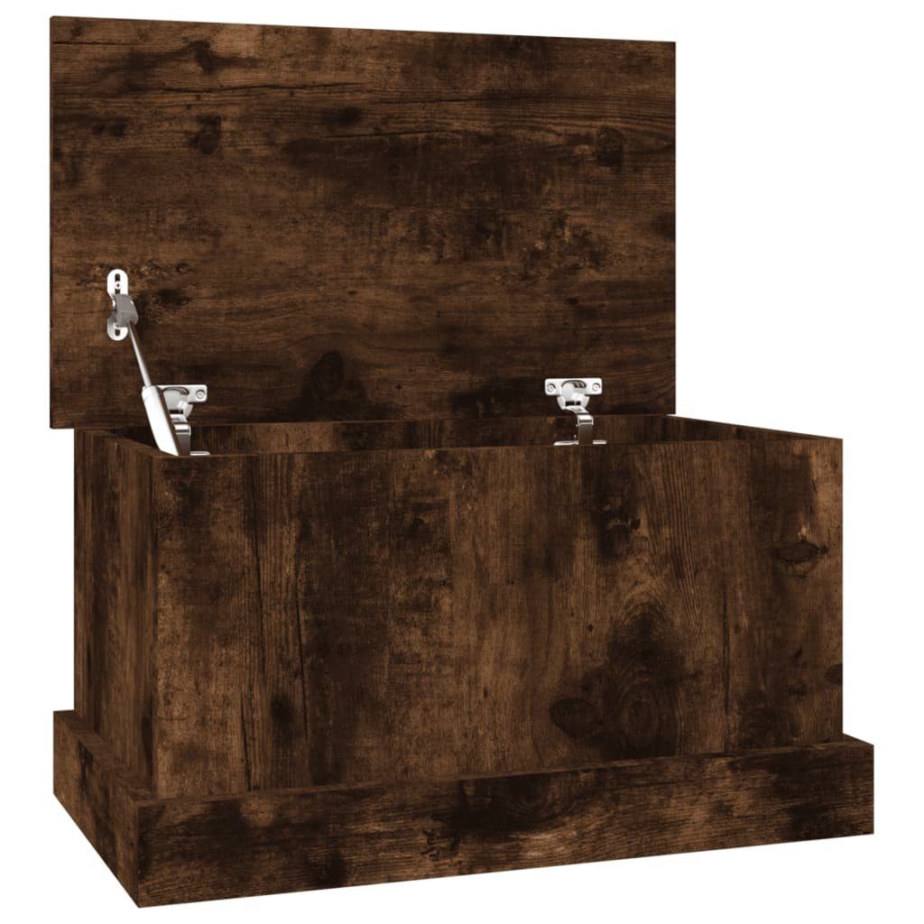 vidaXL Truhe Truhe Räuchereiche 50x30x28 cm Spanplatte Aufbewahrungstruhe