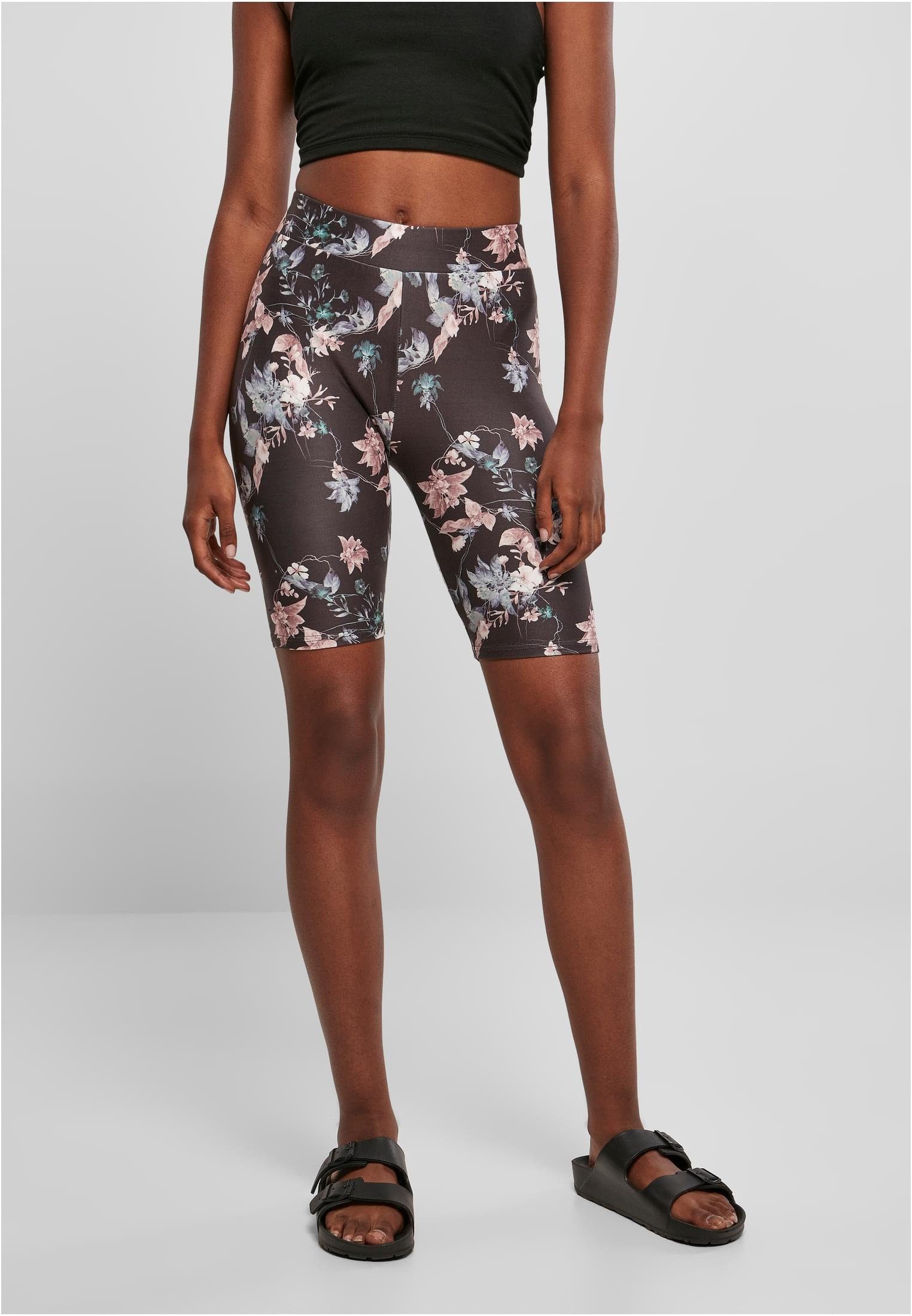 Damen CLASSICS blacksoftflower Ladies AOP Soft URBAN Shorts (1-tlg) Cycle Stoffhose