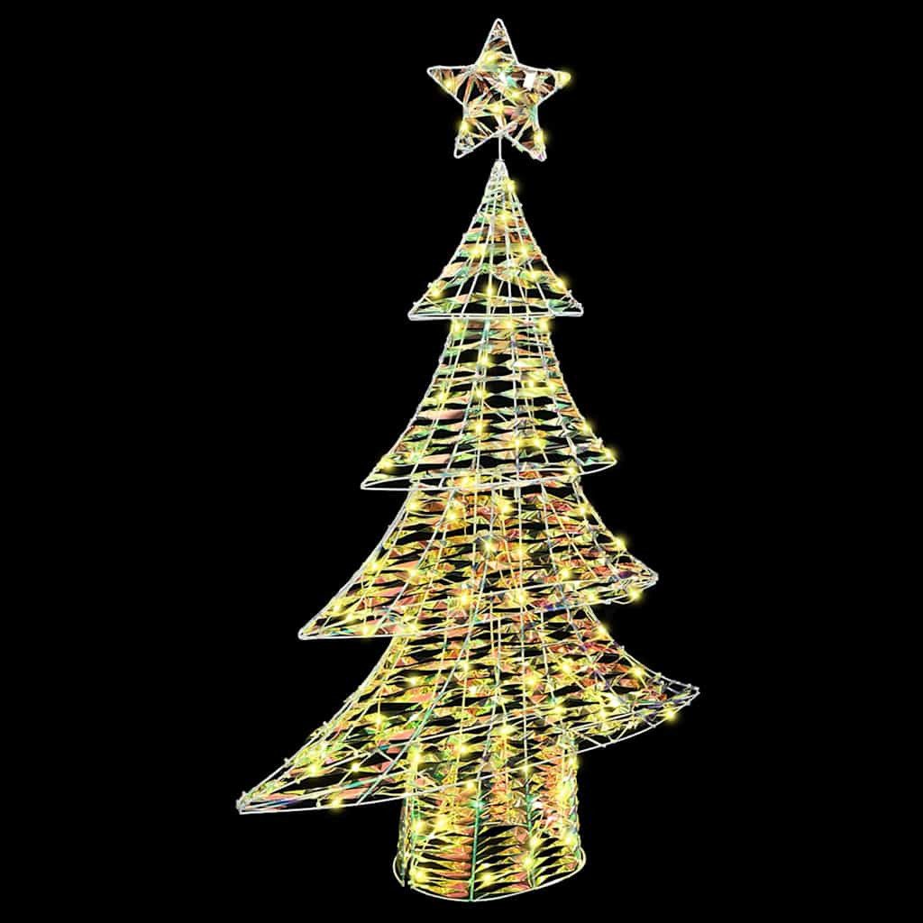 vidaXL Christbaumschmuck Weihnachtsbaum mit 120 LEDs Warmweiß 120 cm PET (1-tlg)