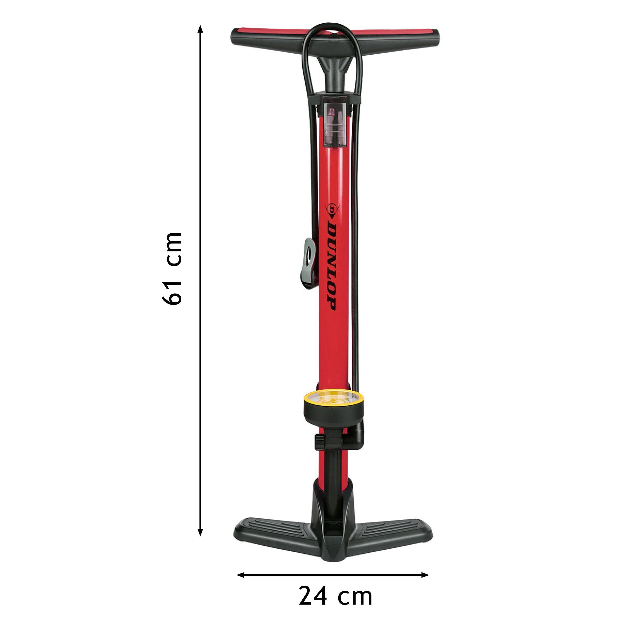 Dunlop Fahrradpumpe Dunlop Fahrradpumpe mit Manometer