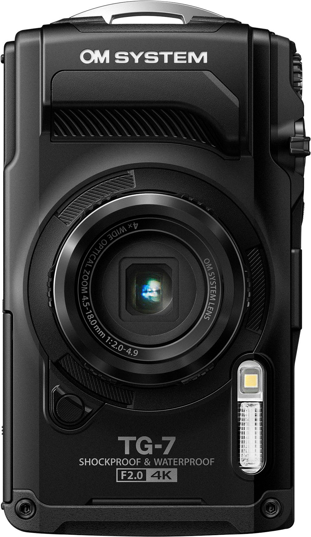 4x TG-7 opt. Tough WLAN Bluetooth, (12 Kompaktkamera MP, (Wi-Fi) Zoom, Olympus schwarz