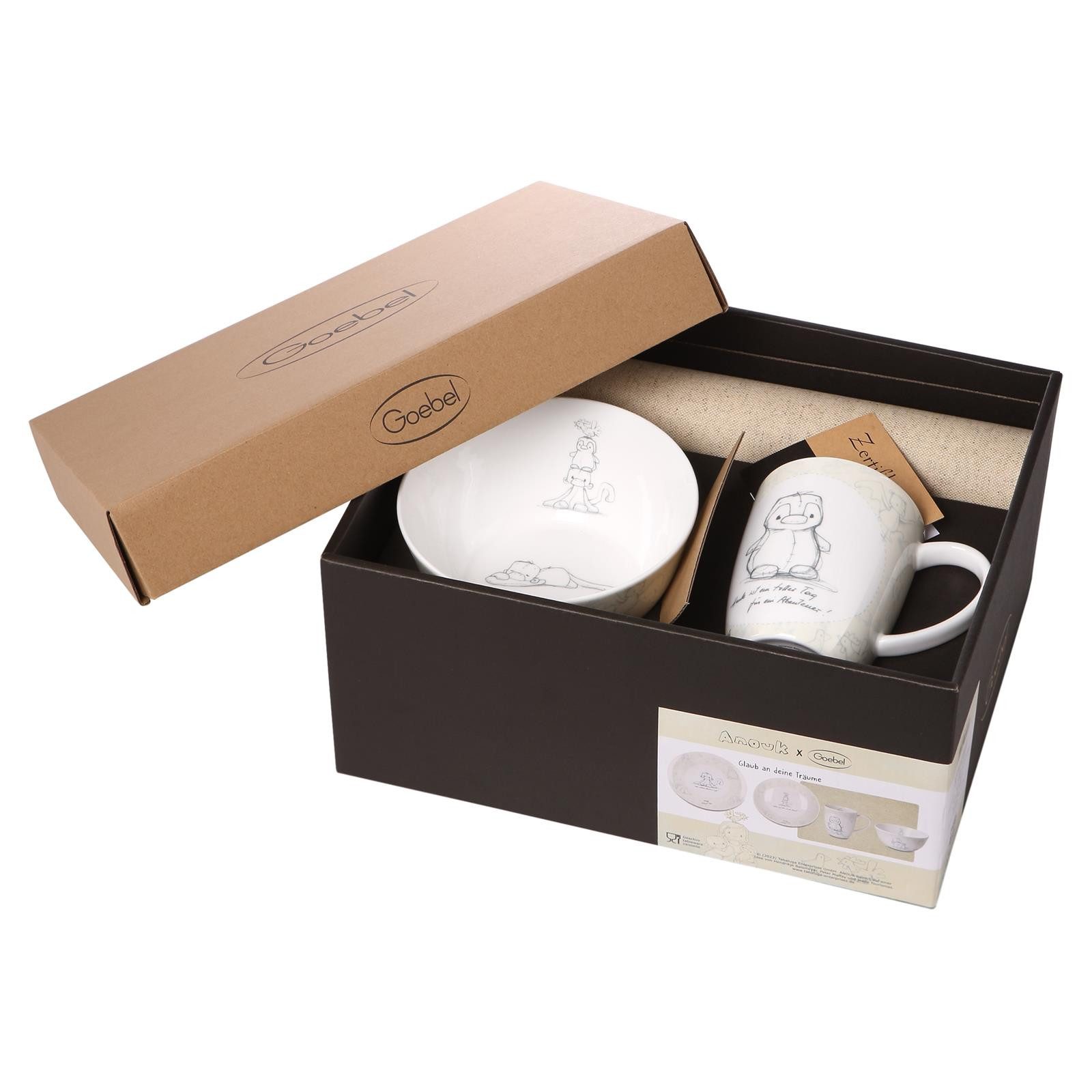 Goebel Kindergeschirr-Set Anouk Glaub an deine Träume Kindergeschirr-Set (5-tlg), 1 Personen, Fine Bone China