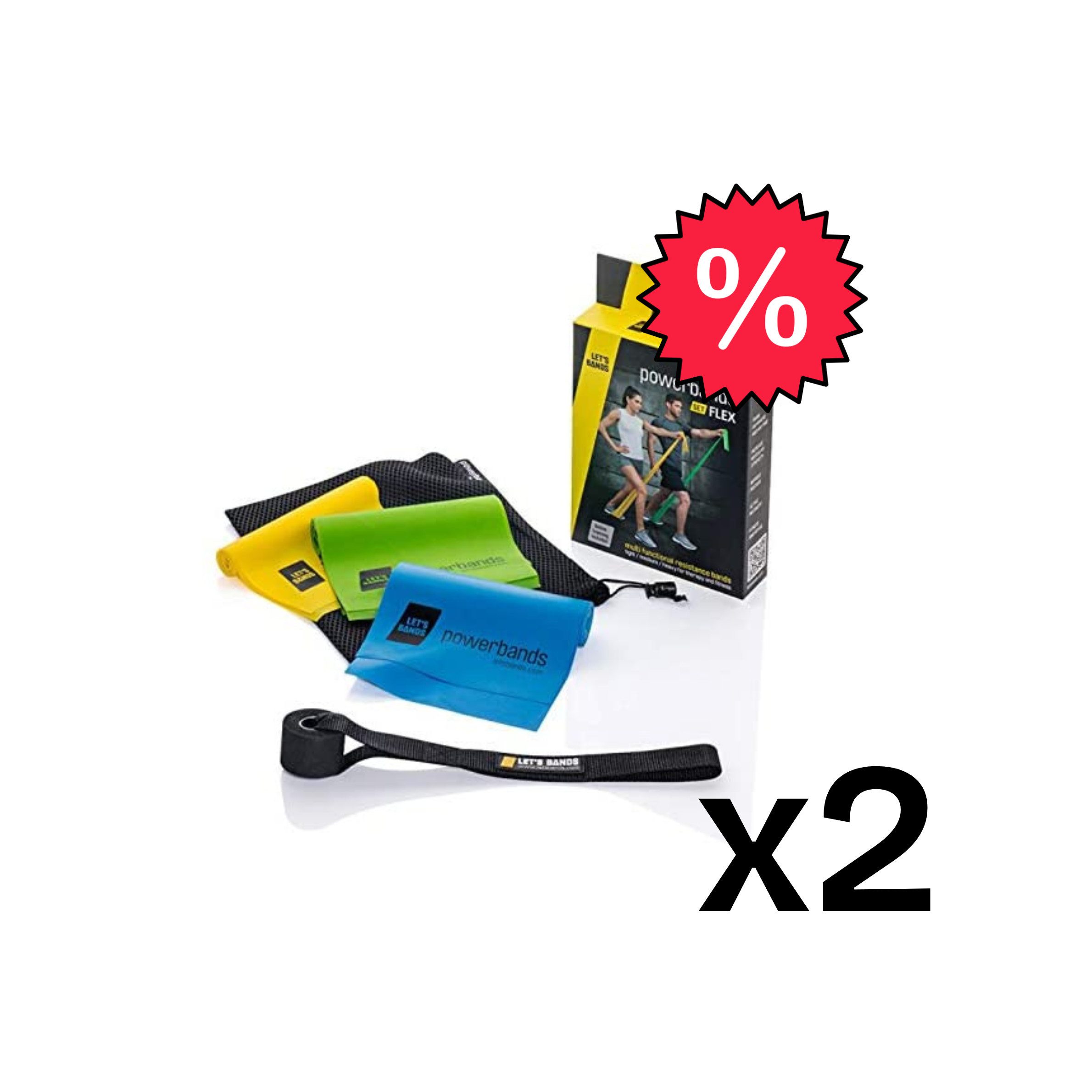 Trainingsbänder Let's Bands Power Set Flex