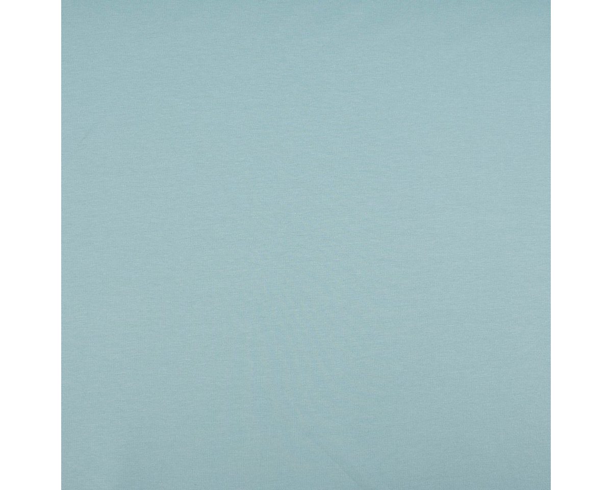 Thumbnail - SCHÖNER LEBEN. Stoff French Terry Stoff Organic Bio uni aqua blau 1,50m Breite, allergikergeeignet