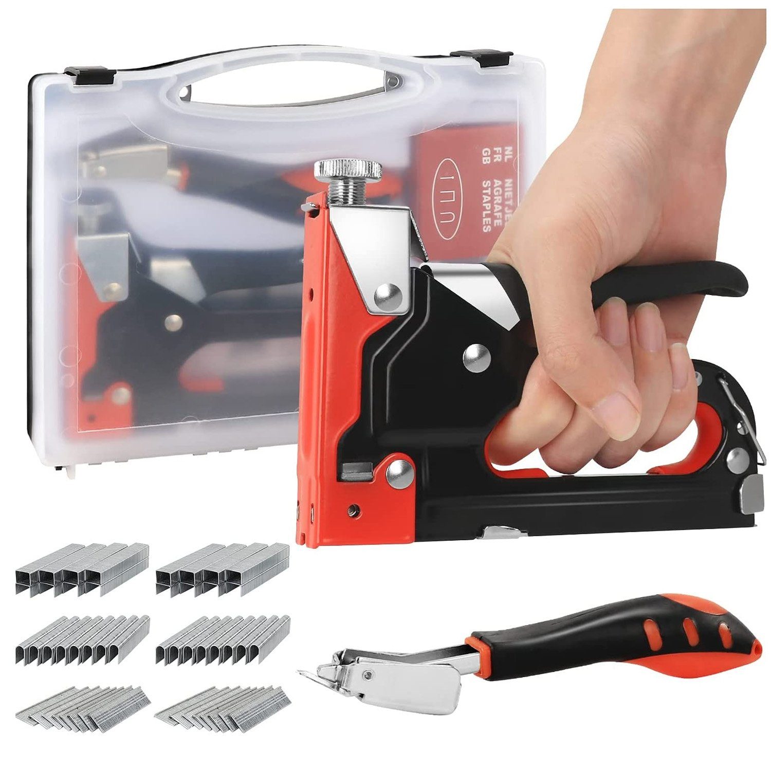 zggzerg Handtacker Heftpistole Set, 3 in 1 Manuelle Nagelpistole Kit, Polst günstig online kaufen