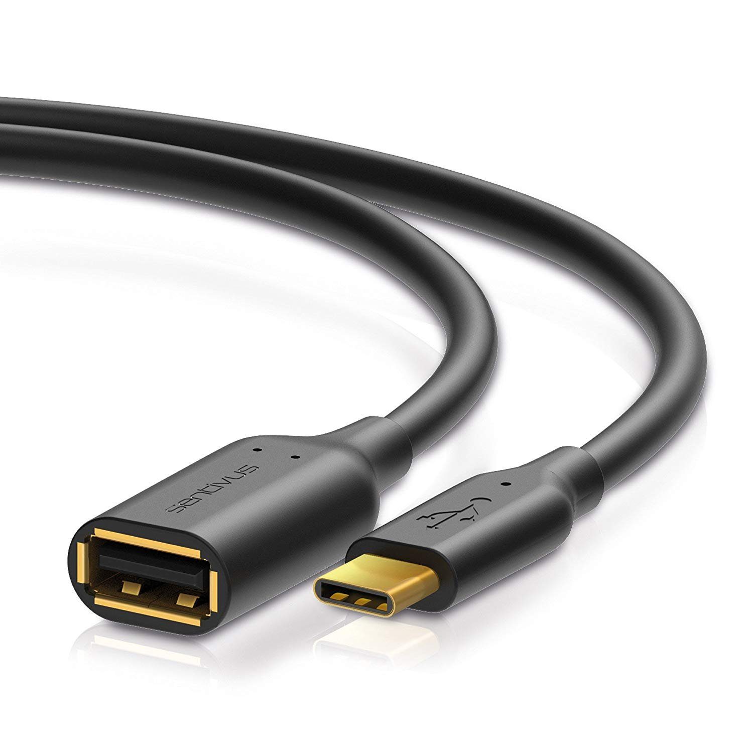 U309-010 USB 3.0 OTG Adapterkabel - USB-C Auf USB-A, 0,10 M, Schwarz - Für Smartphone & Tablet