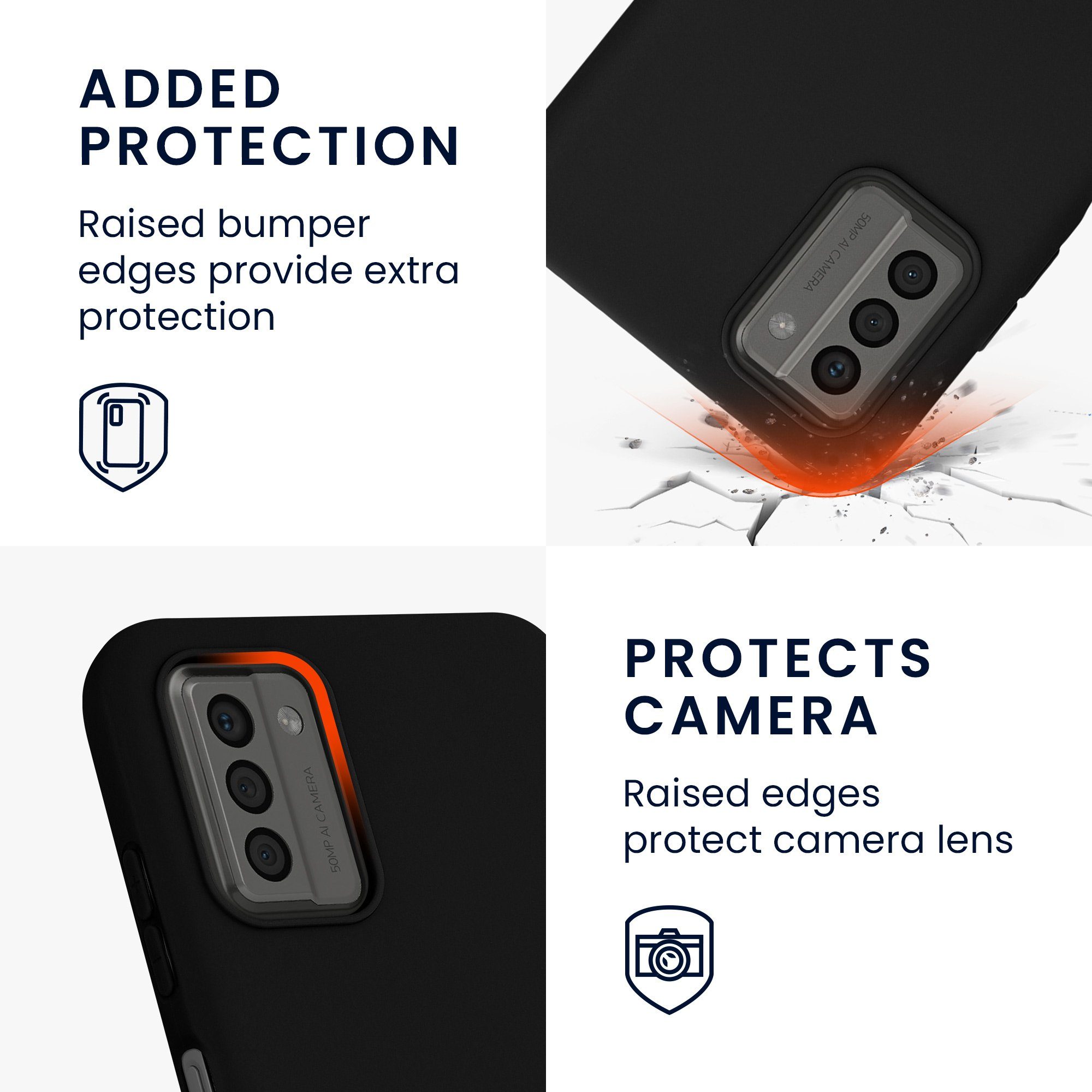 kwmobile Handyhülle Hülle für Nokia G22, Hülle Silikon - Soft Handyhülle - Handy Case Cover