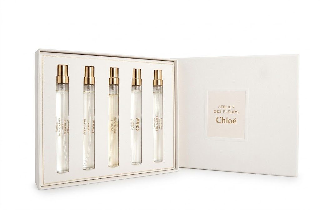 Chloé Duft-Set Chloe Atelier Des Fleurs Travel Exclusive EDP 5x10ml & Chloe Pouch, 1-tlg.