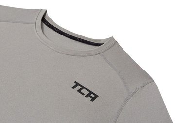 TCA Langarmshirt TCA Herren Langarm Kompressionsshirt Thermo Grau XL (1-tlg)