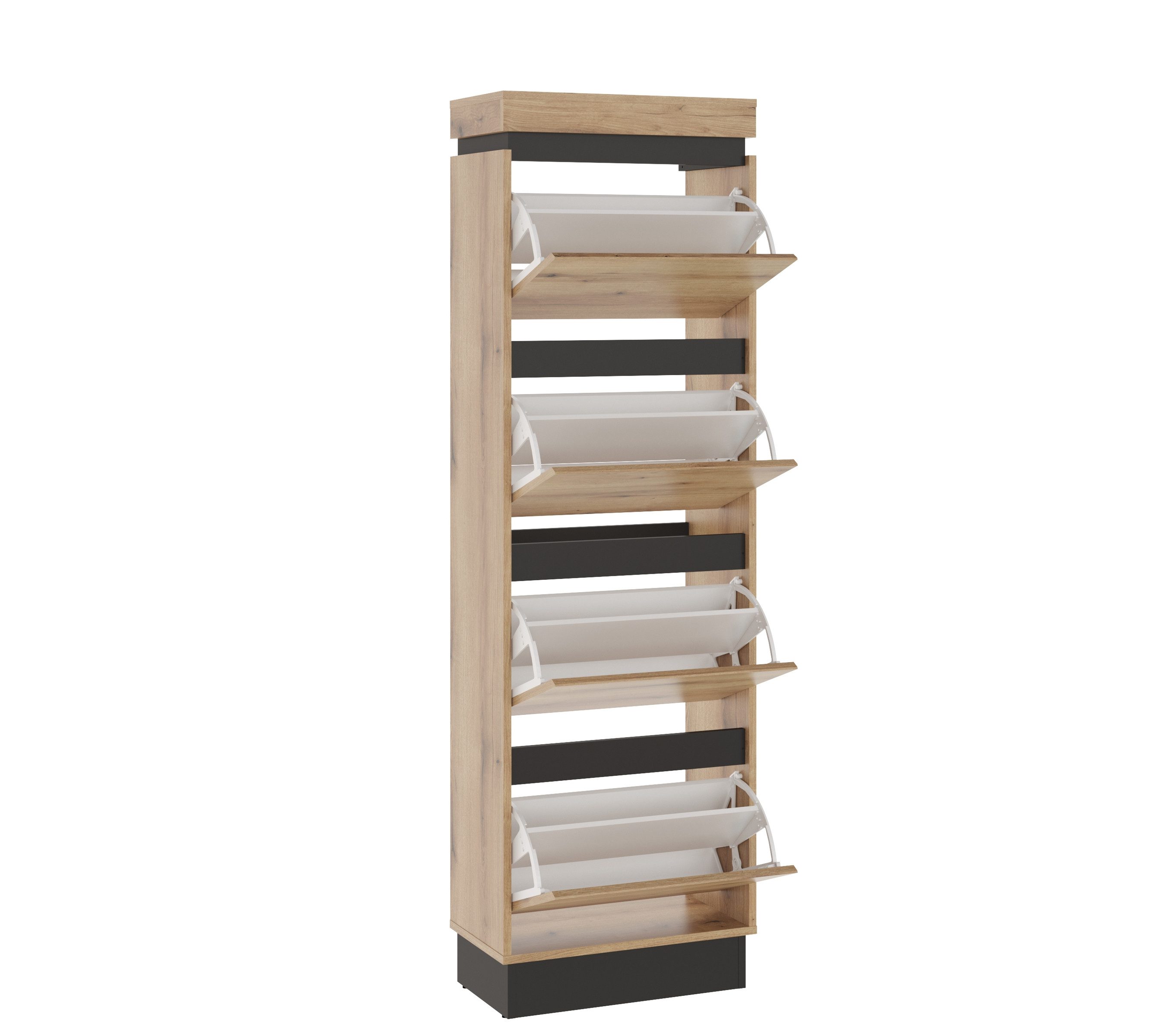 freiraum Schuhkipper CORTE, in Coast Evoke Eiche Dekor - 53,8x175,5x29cm (BxHxT)