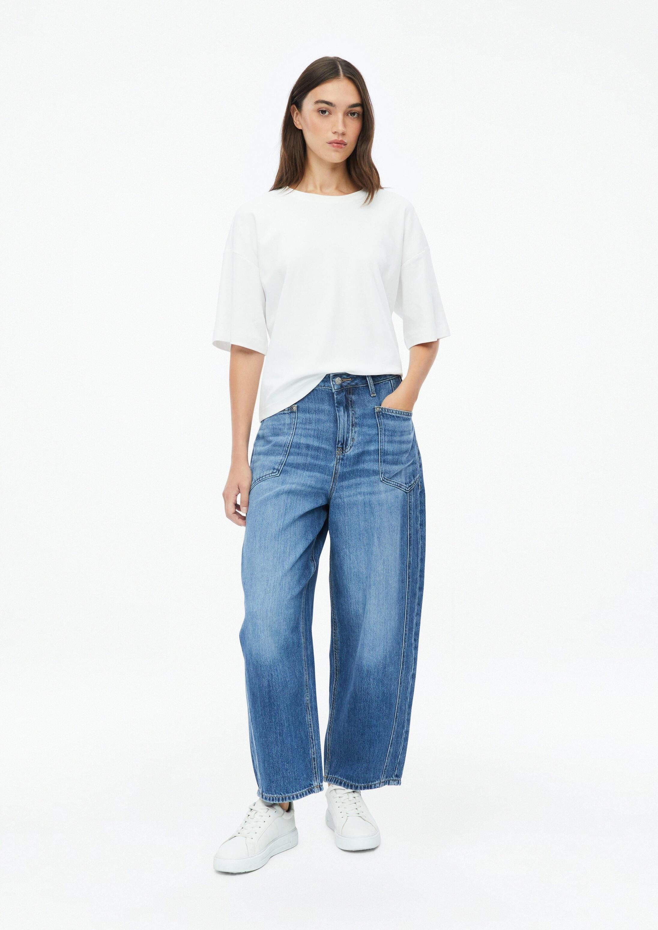 s.Oliver Weite Jeans Jeans-Hose s.Oliver x Heidi Klum: Ankle-Jeans / Barrel Fit / High Rise