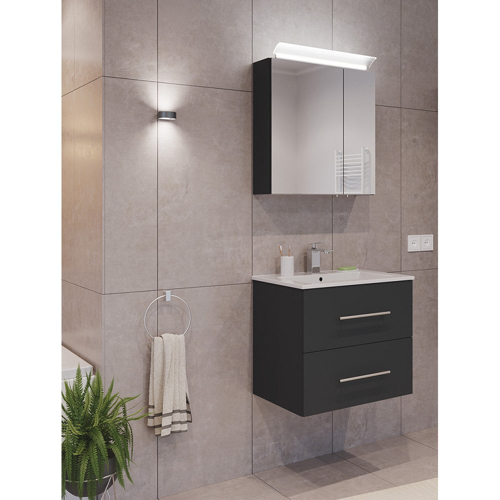 Lomadox Badmöbel-Set HARLINGEN-02, (Spar-Set, 2-St., Waschtisch Spiegelschr günstig online kaufen