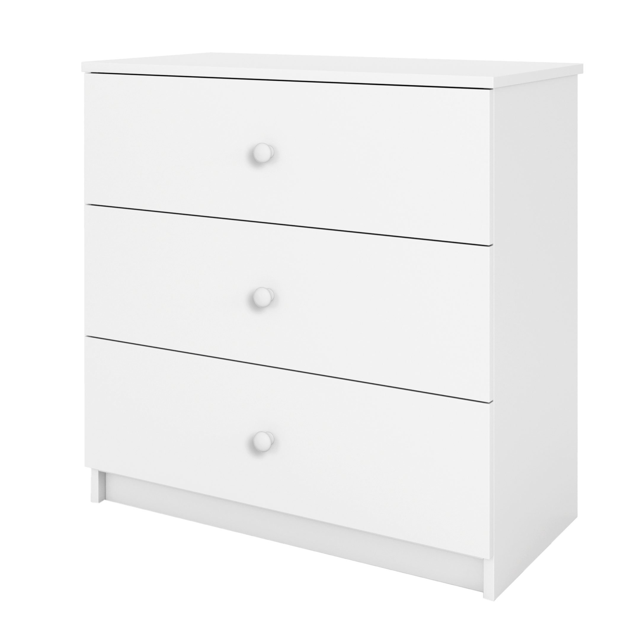Raumhirsch Furniture Kommode Kinderkommode mit Schubladen ohne Muster in der Farbe Weiß Babydreams