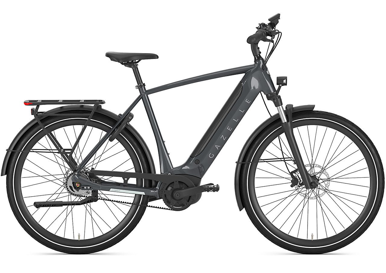 Gazelle E-Bike Gazelle Ultimate C5 HMB 625 Wh Herren grau 2025, 5 Gang Shimano Nexus 5, Nabenschaltung, Bosch Performance Line smart System