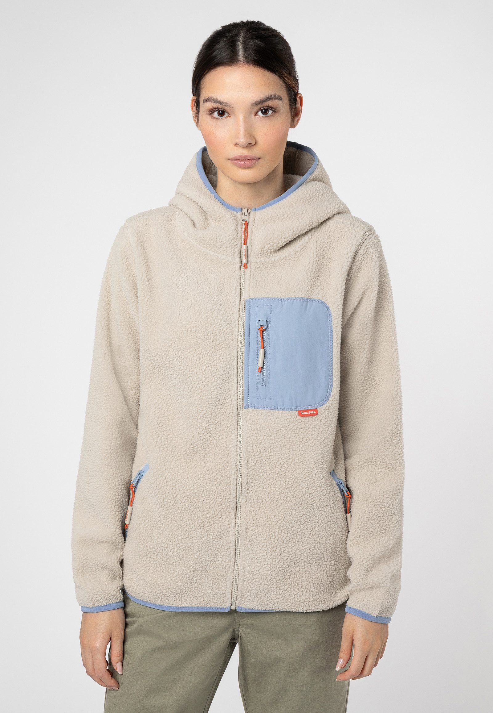 Fleecejacke Fleecejacke mit aufgesetzter Brusttasche