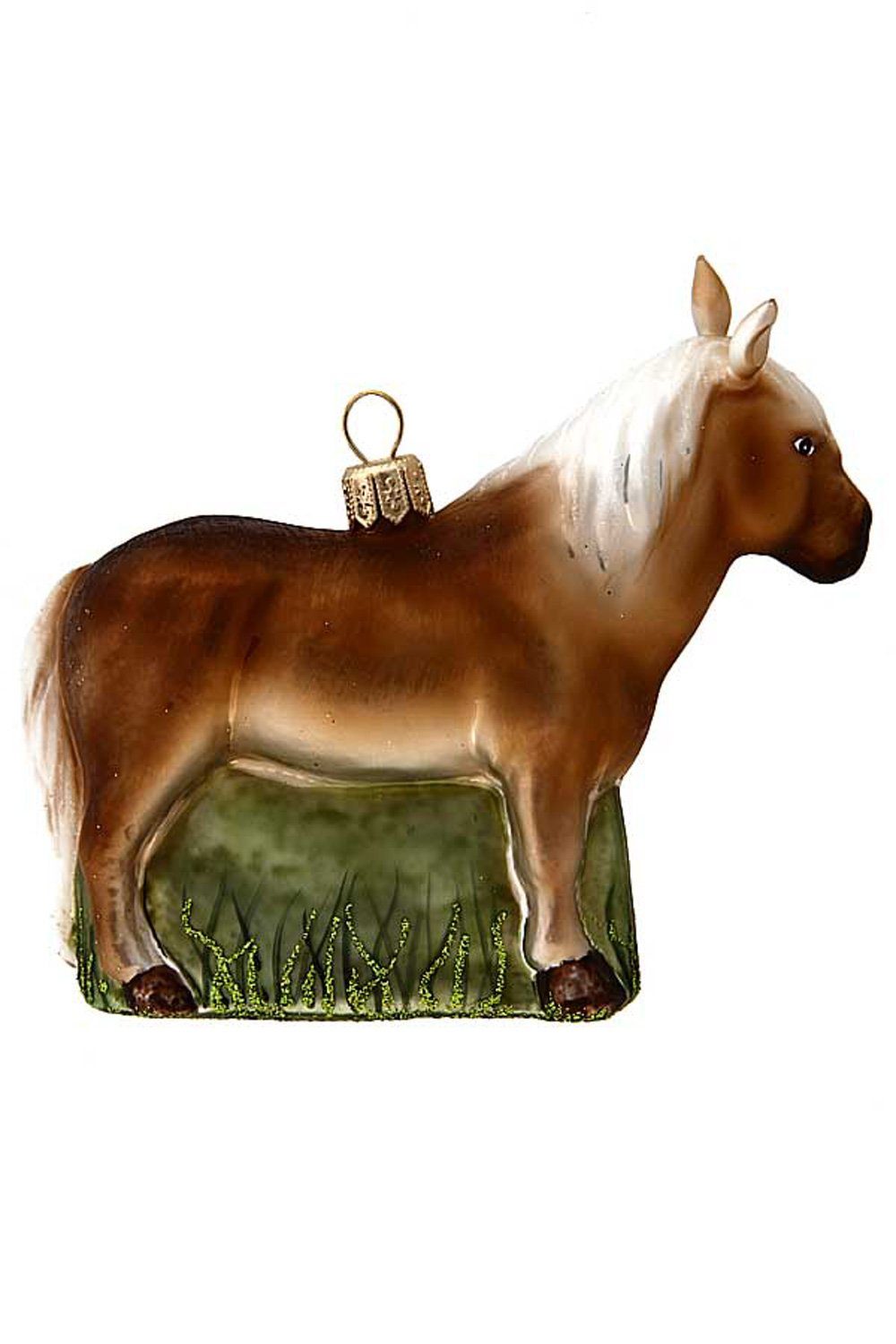 Hamburger Weihnachtskontor Christbaumschmuck Pony, - - mundgeblasen Dekohänger handdekoriert