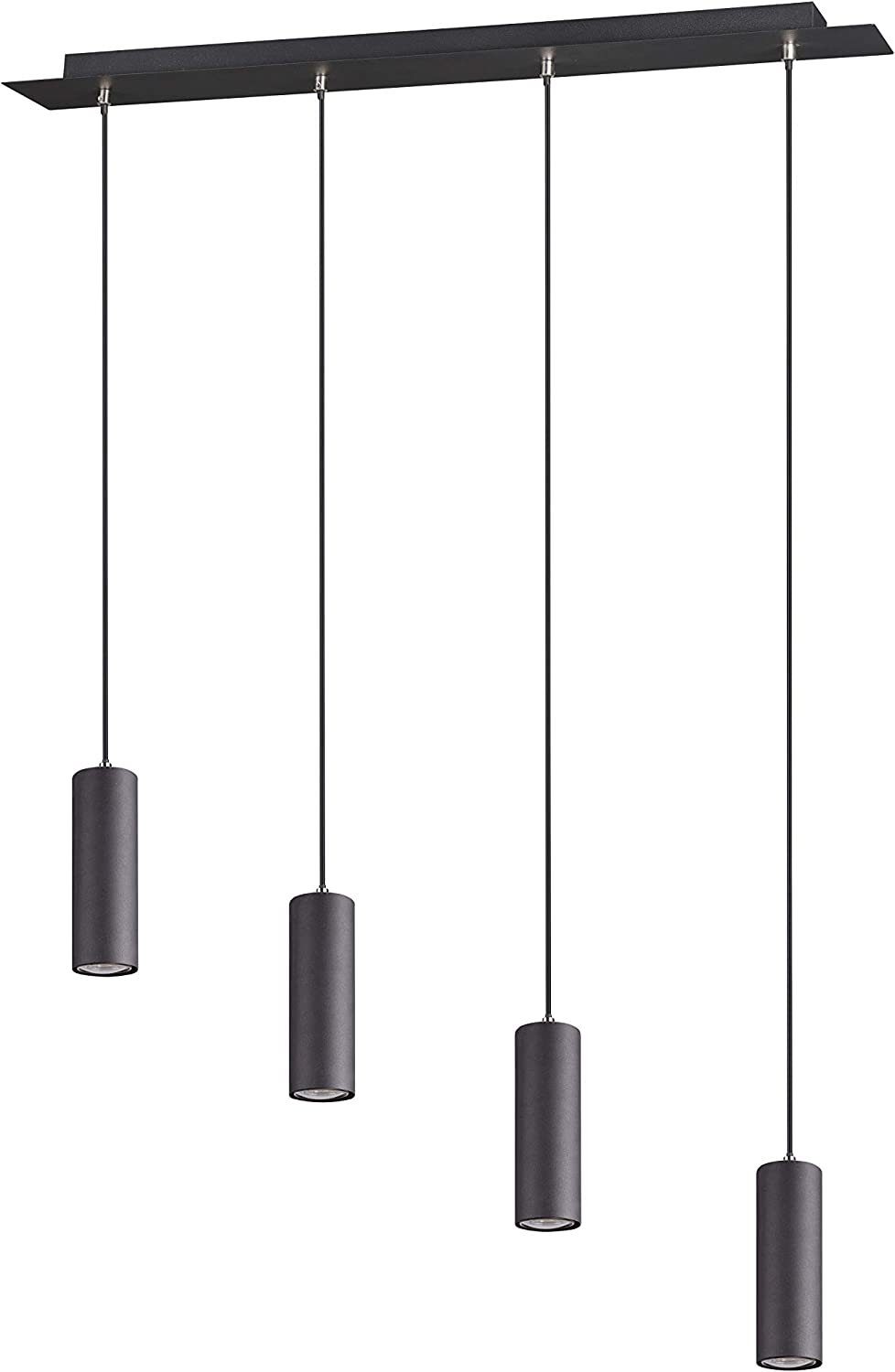 lightling Pendelleuchte Julie 4 Flammen, ohne Leuchtmittel, moderne Pendellampe aus Metall