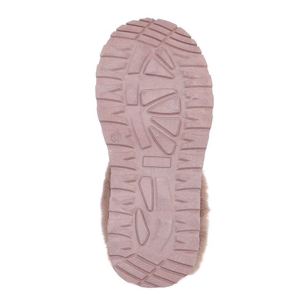 Ital-Design Damen Snowboots Freizeit Snowboots (87531845) Flach Stiefeletten in Hellbraun