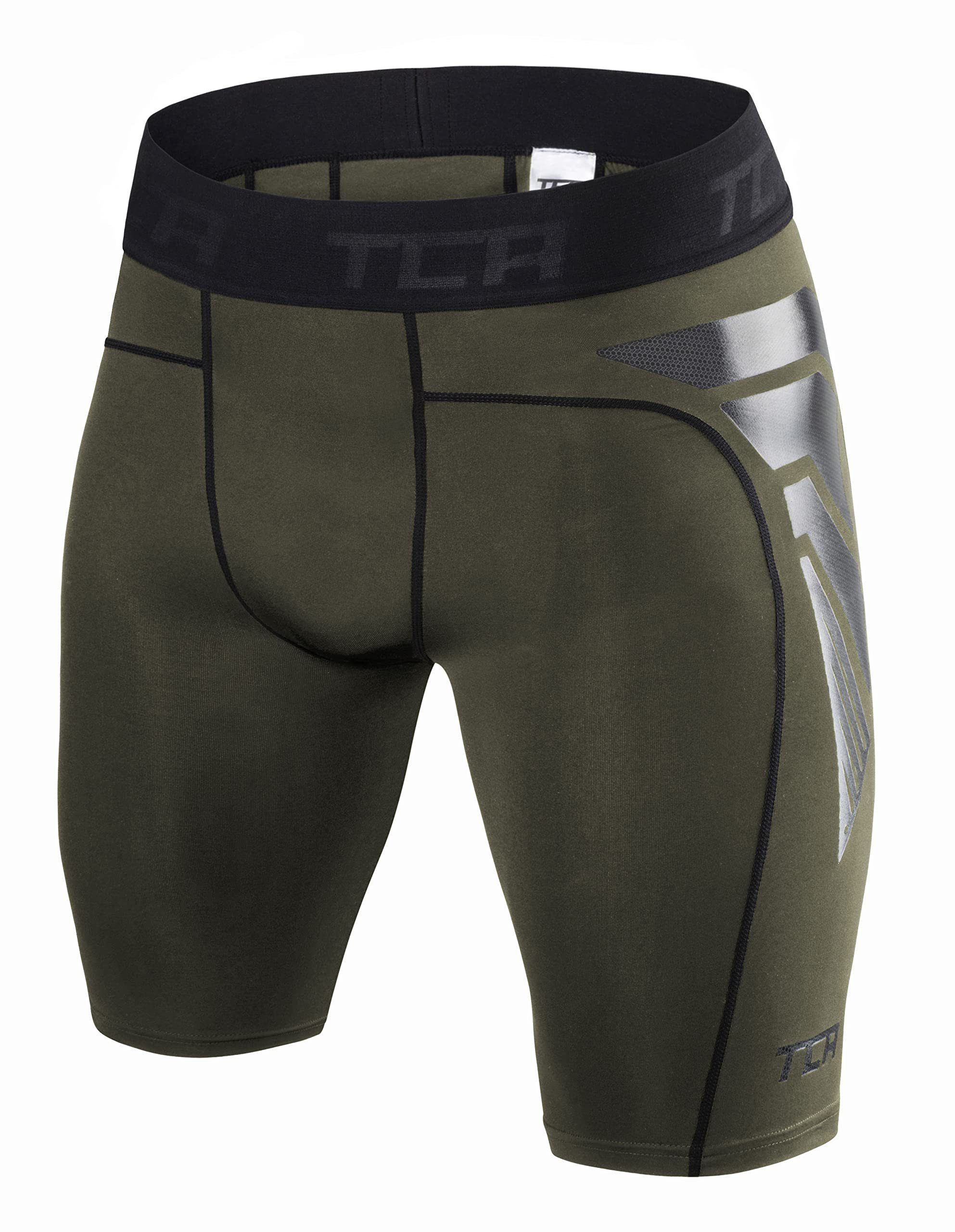 TCA Unterziehshirt TCA Jungen CarbonForce Pro Thermo Shorts - Dunkelgrün, 6-8 Jahre