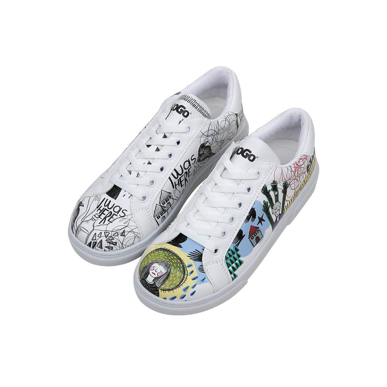 DOGO Ace Low-Top Sneaker I Was Here Damen Sneaker Sneaker Handgefertigt