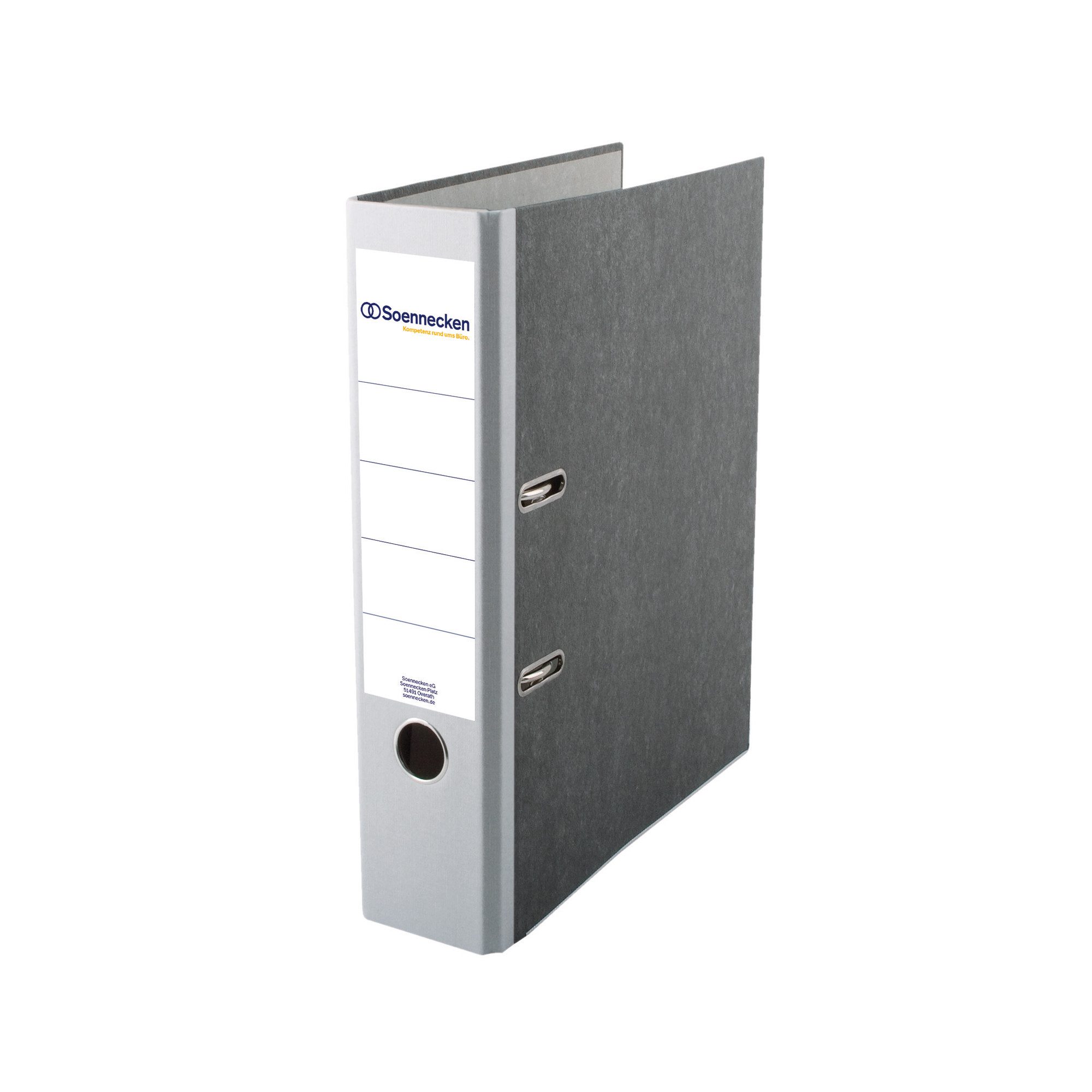 Aktenordner Ordner 3325 DIN A4 80mm Pappe grau