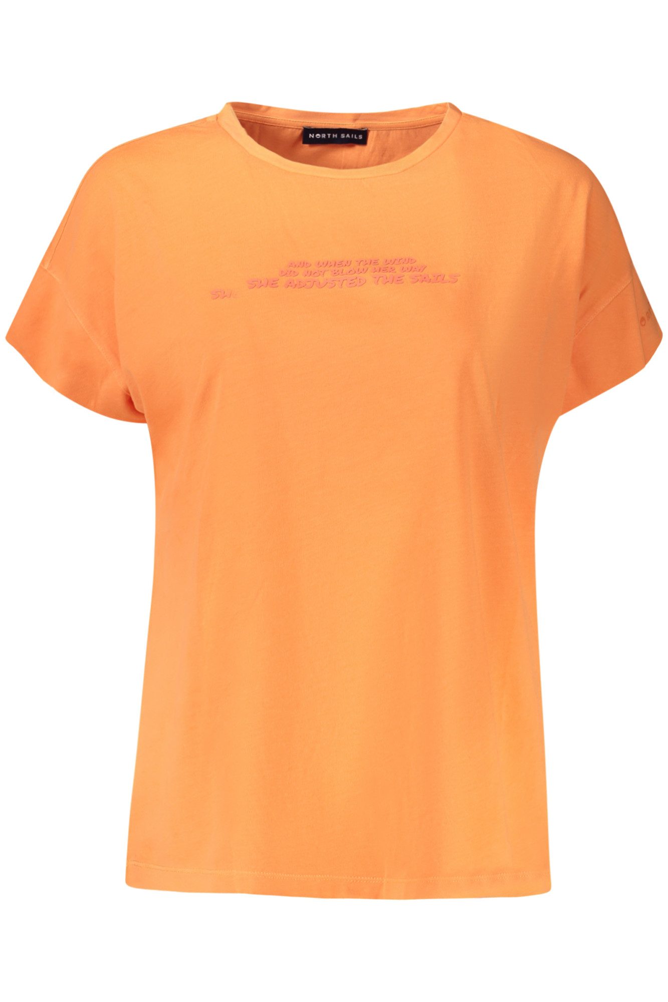 North Sails T-Shirt Stylisches Damen Kurzarm T-Shirt in Orange mit