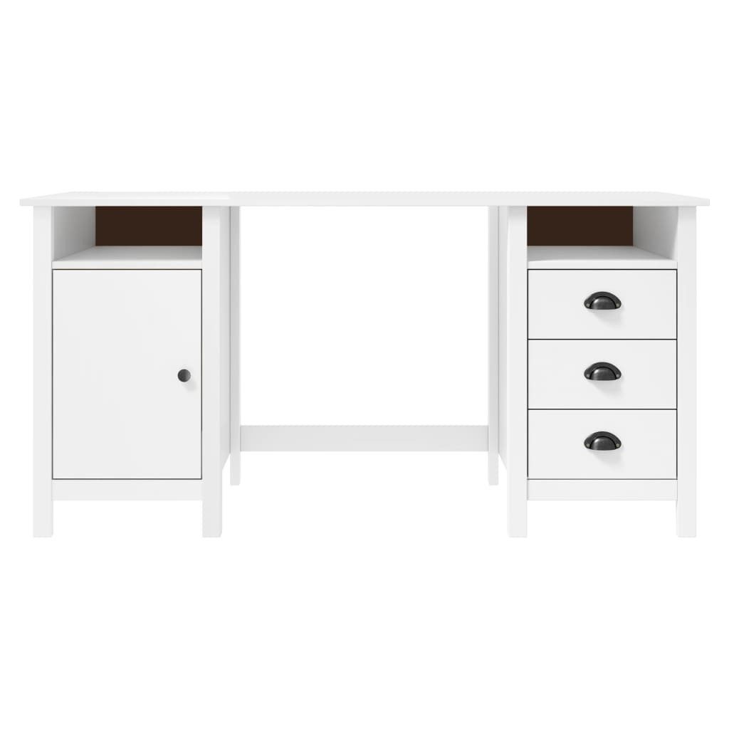 vidaXL Schreibtisch Schreibtisch Hill Weiß 150x50x74 günstig online kaufen