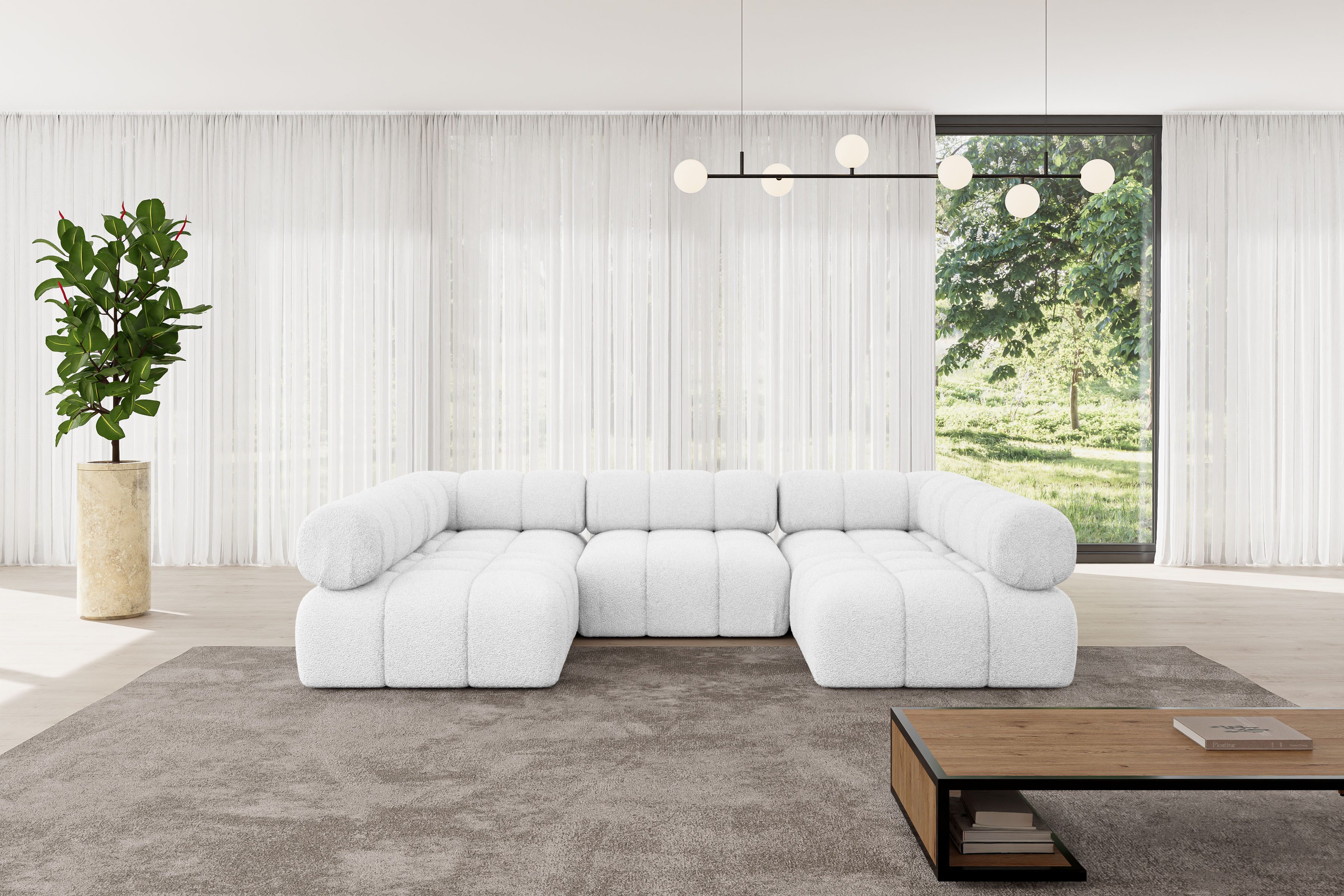 ALTDECOR Wohnlandschaft Garvo-U1, Corner Sofa U-Form günstig online kaufen